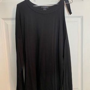 Stella & Dot The Buckle Up Cold Shoulder Top